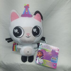 Gabby's Dollhouse Purr-ific Party Plush - Pandy Paws 9” NWT